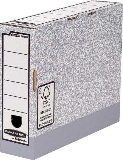 Bankers Box System Boksfil Bokryggbredde: 80 Mm For A4 210 X 297 Mm Grå Bankers Box System Boksfil Bokryggbredde: 80 Mm For A4 210 X 297 Mm Grå