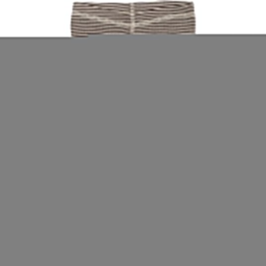 Petit Piao Coffee Bean/Dark Off White PPDante Leggings Merino Ull Striped 80