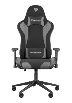 Genesis Nitro 440 G2 - Spillestol - Ergonomisk - Armlener - Tipping - Metall Nylon Stoff Økolær - Grå Svart