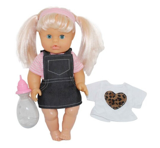 Bambolina Nena 36cm Dukke m/ ekstra t skjorte
