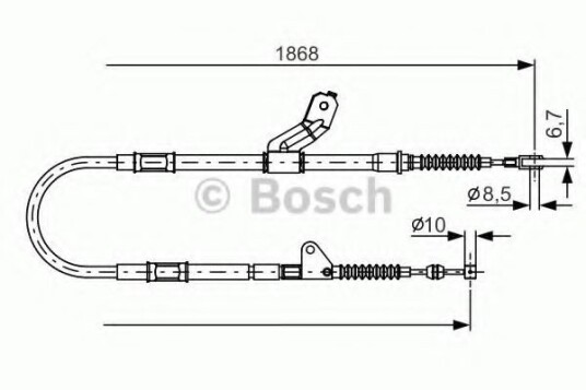 Tautrekk, håndbremse BOSCH 1 987 482 158