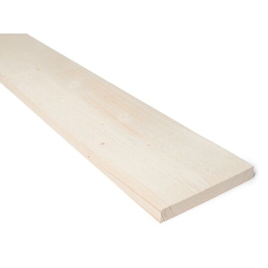 Standardsortiment Kledning rektangulær ubehandlet gran 19x148 mm klasse 1