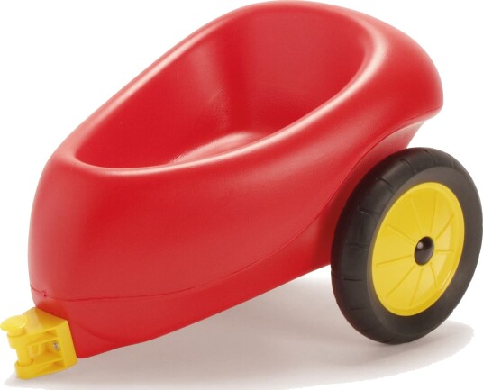 Dantoy Trailer with rubberwheels Red 3336 Dantoy Trailer with rubberwheels Red 3336