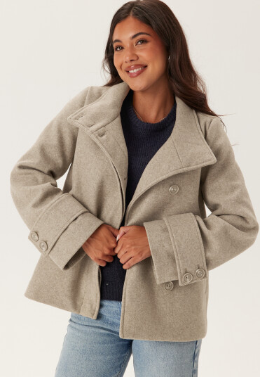 Bubbleroom High Neck Short Coat
