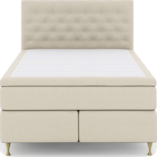 Select No 6 Komplett Sengepakke 160x200 Fast/Medium Watergel Beige/Gullben