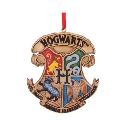 Nemesis Now Harry Potter Hogwarts Crest Juleornament 8 cm Samlefigur Nemesis Now Harry Potter Hogwarts Crest Juleornament 8 cm Samlefigur