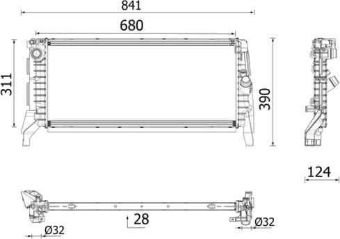 Radiator MAHLE ORIGINAL CR 2749 000P