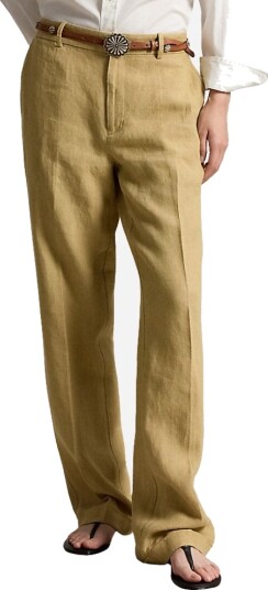 Polo Ralph Lauren 9/1 Delave Linen Wvn Pants Beige 38