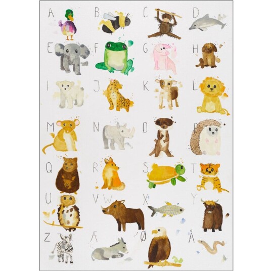 Poster & Frame Et Lille Atelier Kids ABC Plakat