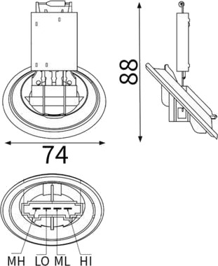 MAHLE ABR 39 000S Motstand, kupévifte