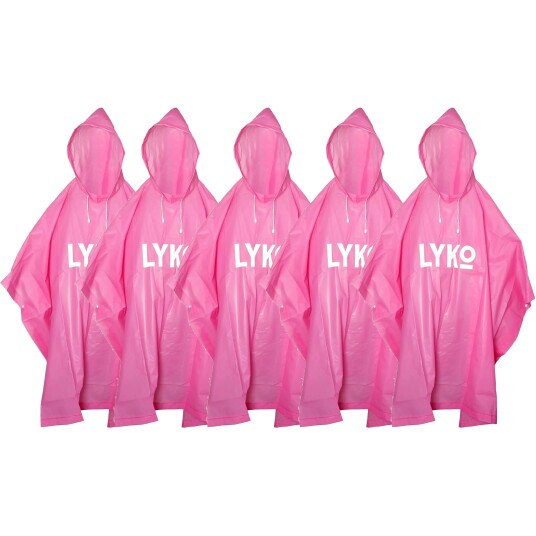 By Lyko Rain Check Poncho Bundle 5st