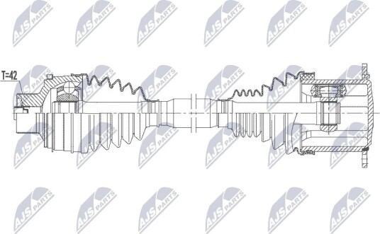 NTY NPW AU 127 Drivaksel