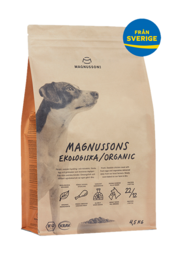 Magnussons Økologisk Tørrfôr for hund 4,5 kg