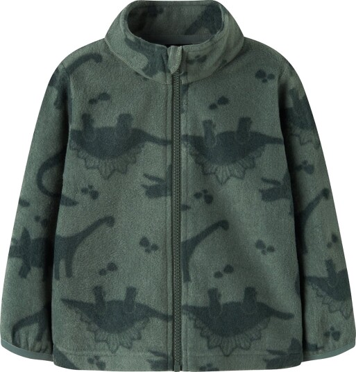 Name It Nmnspektra Fleece Jacket Aop Fo Khaki green 122