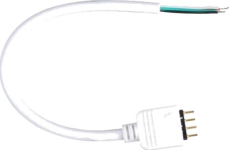 Fleksibel RGB plugg til RGB LED strips 4 pin 12V / 24V