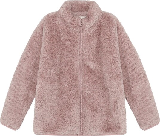 Minymo Fleecejakke Fawn m. Glitter Minymo 9 år (134) Fleecejakke Rosa