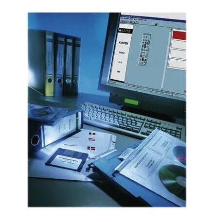 Leitz lever arch label grey (pack of 175)