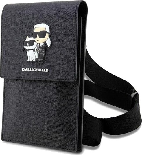 Karl Lagerfeld Saffiano Mobildeksel Svart - Karl & Choupette