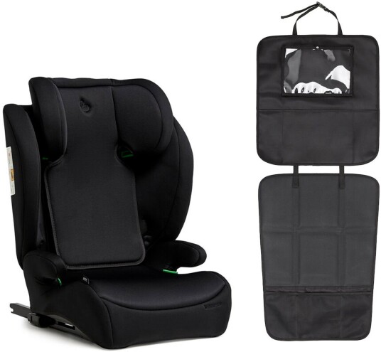 Beemoo Ride i-Size Beltestol ISOFIX inkl. Beemoo 3-in-1 Sparketrekk, Black Stone/Black
