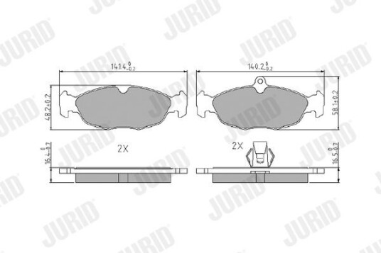 Bremseklosser JURID 573940J Bremseklosser JURID 573940J