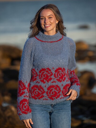 Viking Garn 2622-4d Rose Genser
