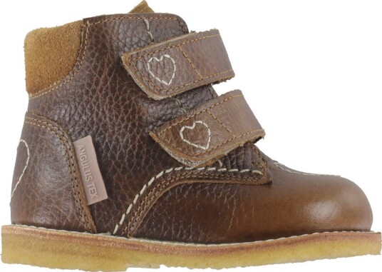 ANGULUS Boots Flat With Velcro Brown 23