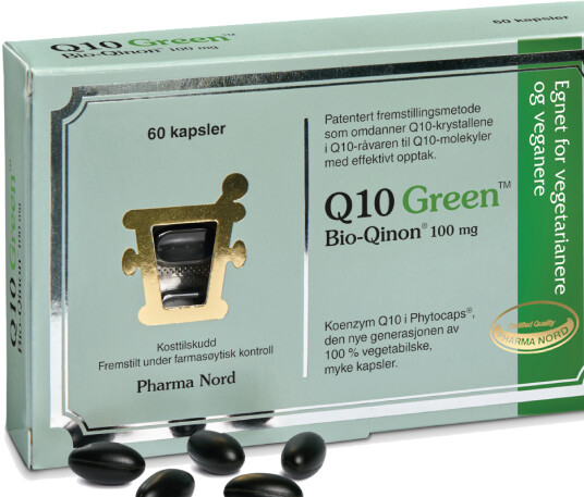 Pharma Nord Q10 Green Bio-Qinon 100 mg, 60 stk. Pharma Nord Q10 Green Bio-Qinon 100 mg, 60 stk.