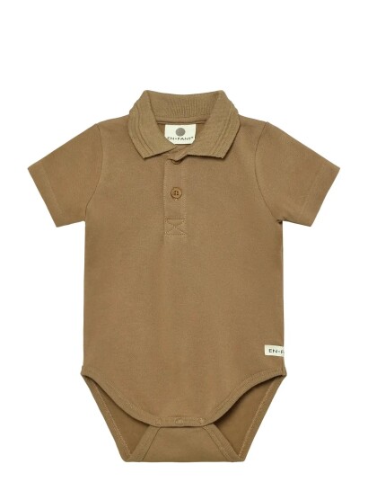 En Fant Body Ss Polo Brown 56