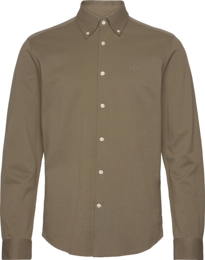 Morris Eddie Pique Shirt   Slim Fit   Green   XXL