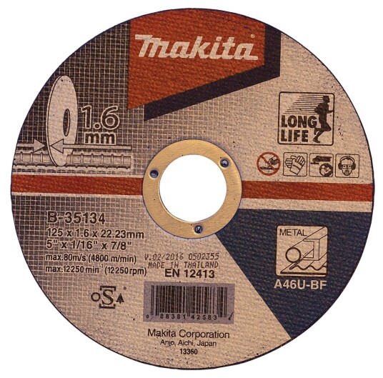 Makita B 35134 Kappeskive 125x1.6mm
