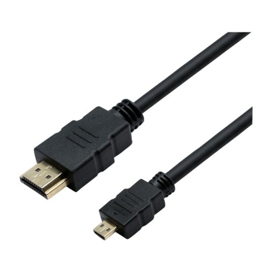ELETRA HDMI AM - MICRO HDMI M 1,4 1M KABEL, SVART