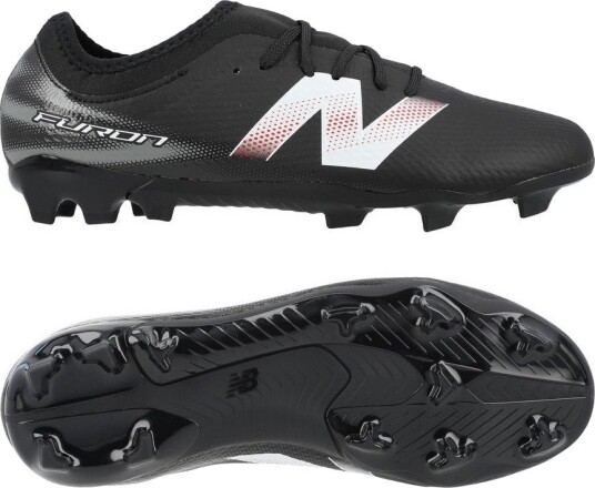 New Balance Furon v9 Team FG Core Svart/Hvit/rød Barn Gress (FG) størrelse 37 New Balance Furon v9 Team FG Core Svart/Hvit/rød Barn Gress (FG) størrelse 37