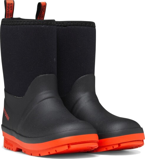 Tretorn Kids' Kuling Neoprene 29, Black/Orange Tretorn Kids' Kuling Neoprene 29, Black/Orange