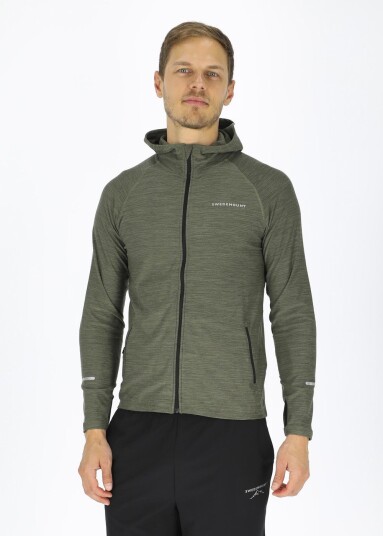 Swedemount Multi Hood Fullzip Olive Melange/Black S Trøyer