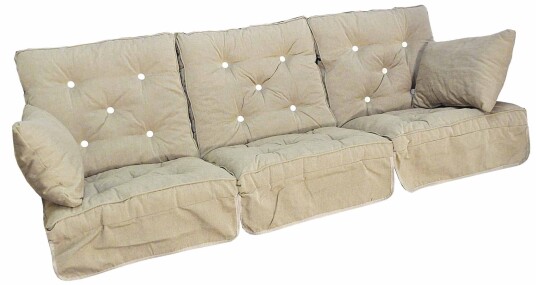 Fritab Verandahuske putesett lav Sand Flokk Beige Fritab Verandahuske putesett lav Sand Flokk Beige