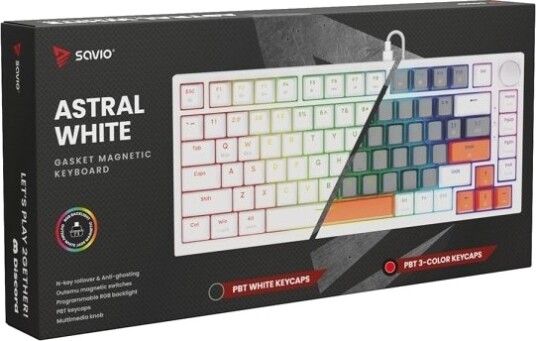 Savio Astral White Jade 75% Gamingtastatur ASTRAL WHITE JADE 3 COLOURS