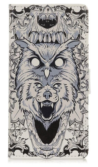 INCOVER Nokia 3.4 PU Skinndeksel m. Lommebok - Abstrakt Ulv