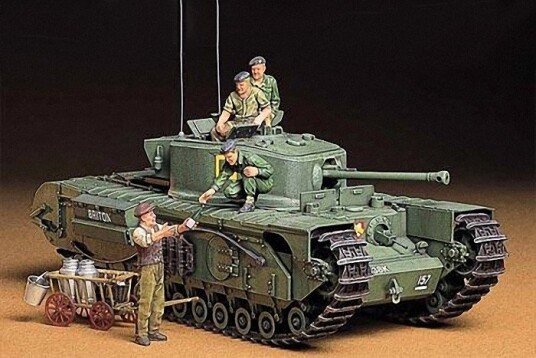 Tamiya 1/35 Churchill Mk.VII Infanteritank Modellbyggesett Tamiya 1/35 Churchill Mk.VII Infanteritank Modellbyggesett