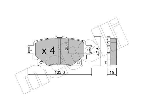 Bremseklosser METELLI 22-1229-0