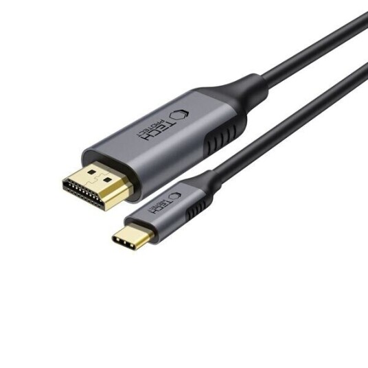 Tech-Protect Ultraboost USB-C til HDMI 4K 60Hz 180 cm Svart