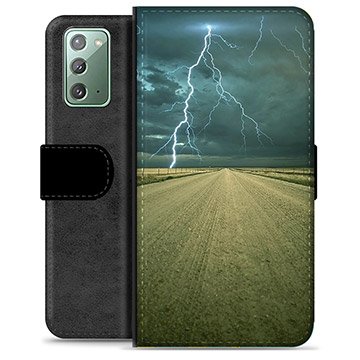 Samsung Galaxy Note20 Premium Lommebok-deksel Storm