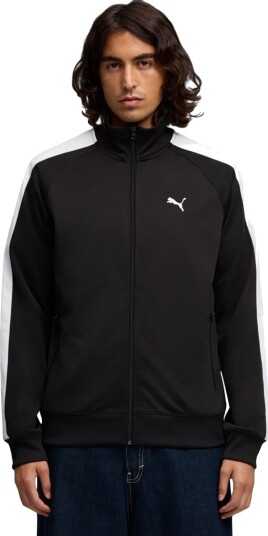 PUMA Essential T7 Poly Treningsjakke Herre Hvit/Svart L