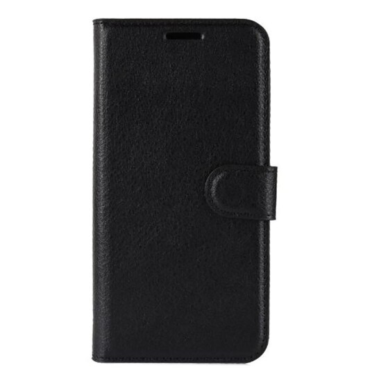 INCOVER OnePlus 7 Pro Skinn Lommebok m. Stativ - Svart