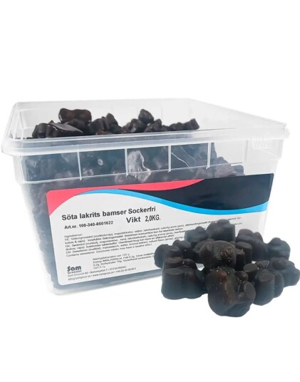 2 kg kg Sukkerfrie Søte Bamser Søte og Myke Lakrisbamser 2 kg kg Sukkerfrie Søte Bamser Søte og Myke Lakrisbamser