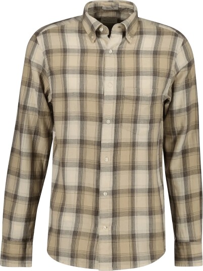 Gant Reg Windblown Flannel Check Shirt   DRY SAND   XL
