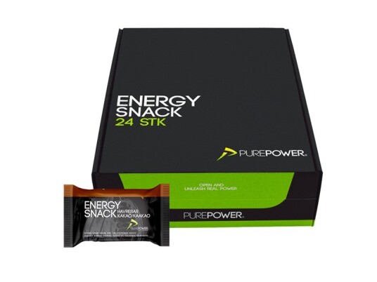 PurePower Energy Snack energibar kakao 24 X 60 g.