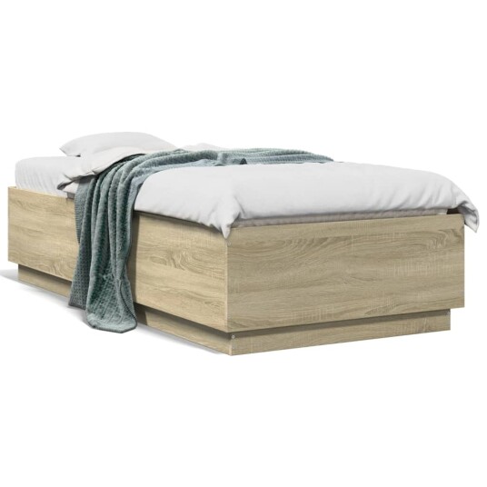 Sengeramme sonoma eik 90x190 cm konstruert tre 8721012274884