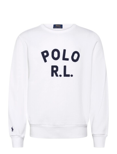 Polo Ralph Lauren Seasonal Fleece Knt Sweatshirt   White   L