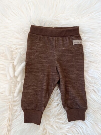 Need It   Leggings i ull/bambus "Digg" Brun
