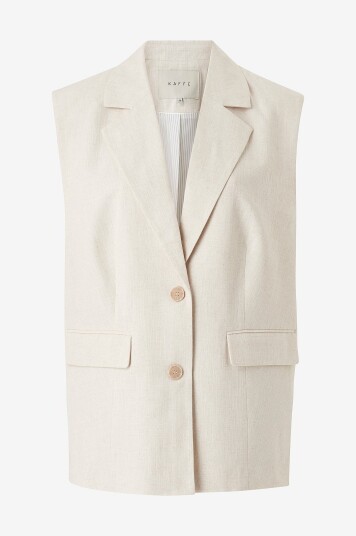 KAFFE Vest kaDaniella Waistcoat Beige KAFFE Vest kaDaniella Waistcoat Beige
